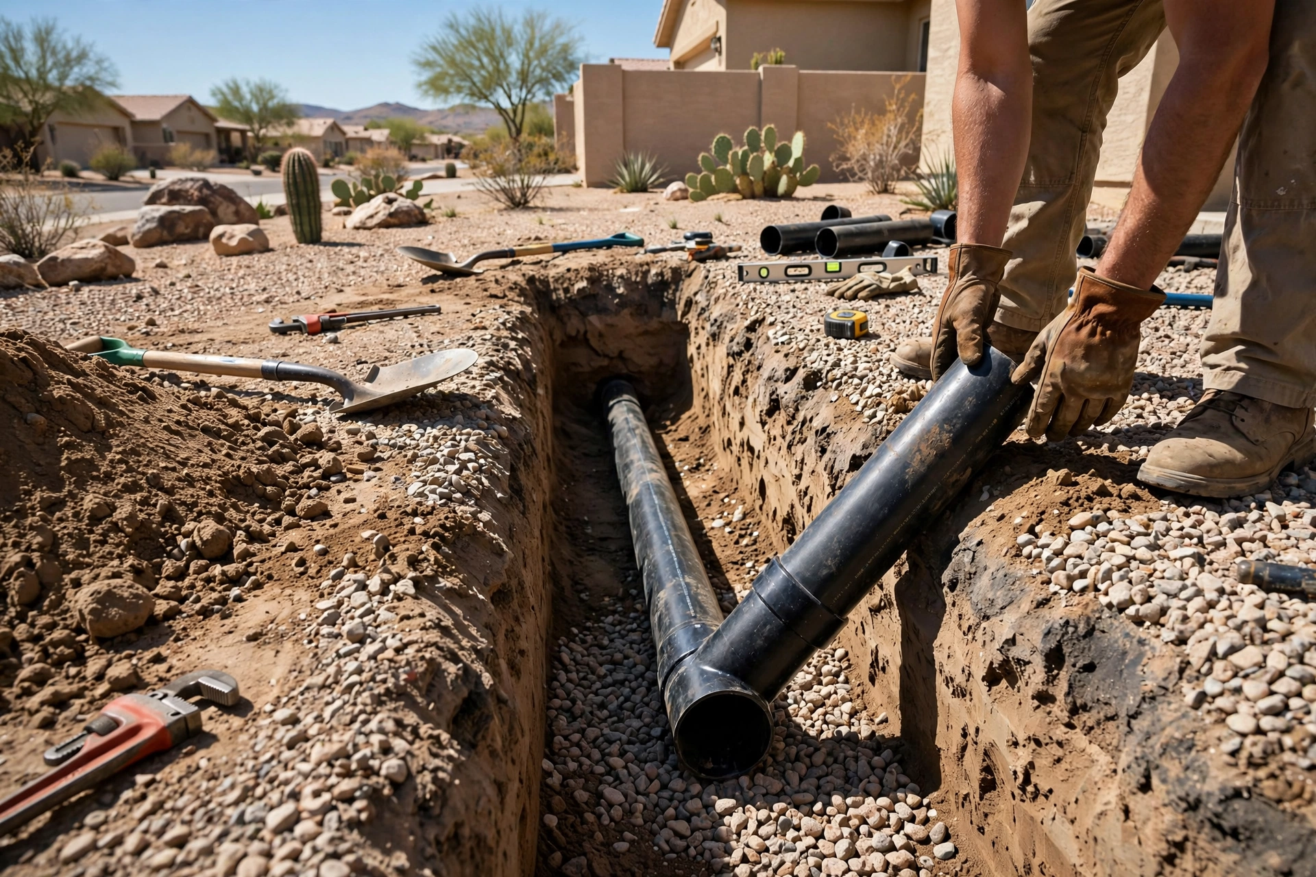 Sewer line repair in Bullhead City, AZ