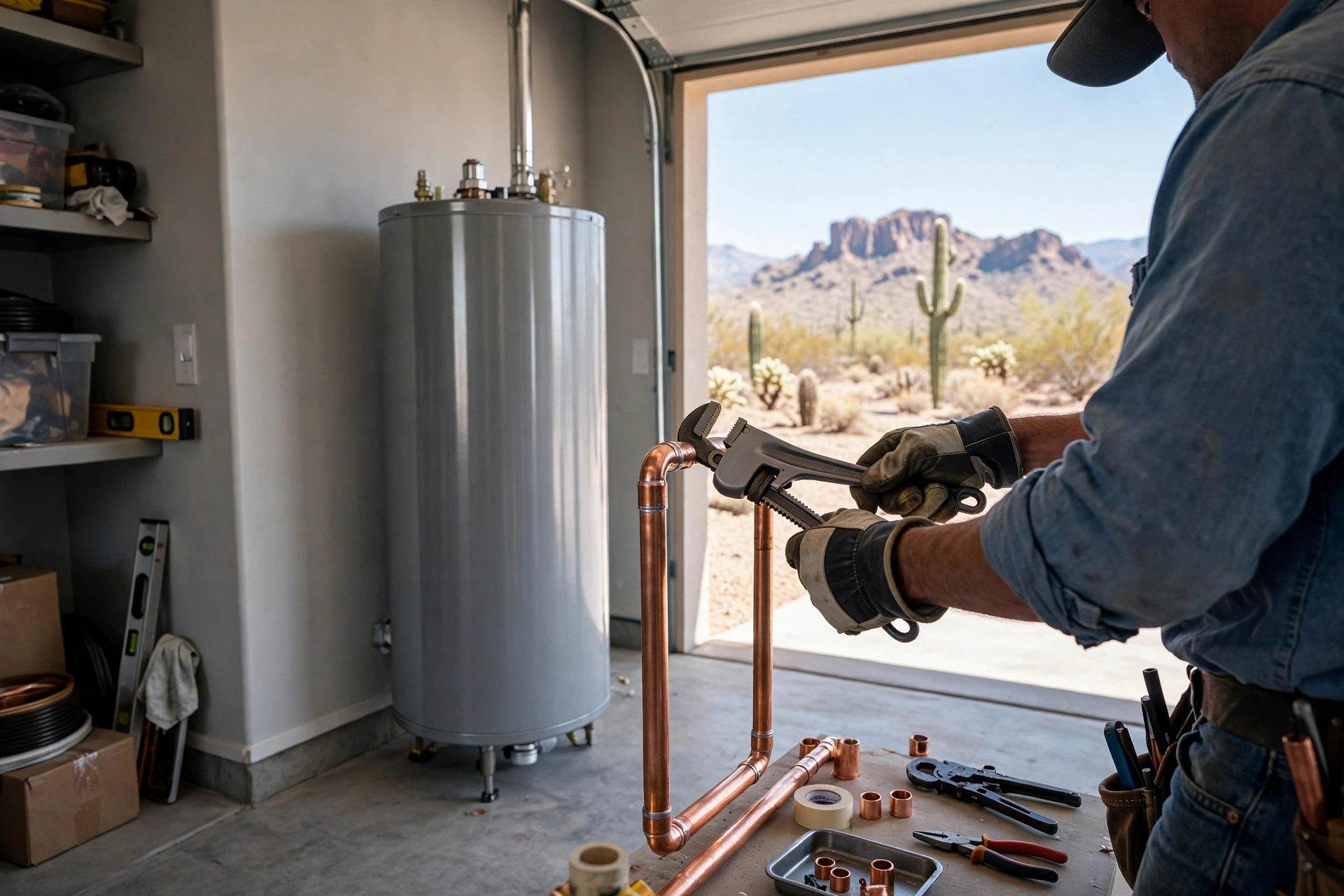Water heater installation in Bullhead City, AZ